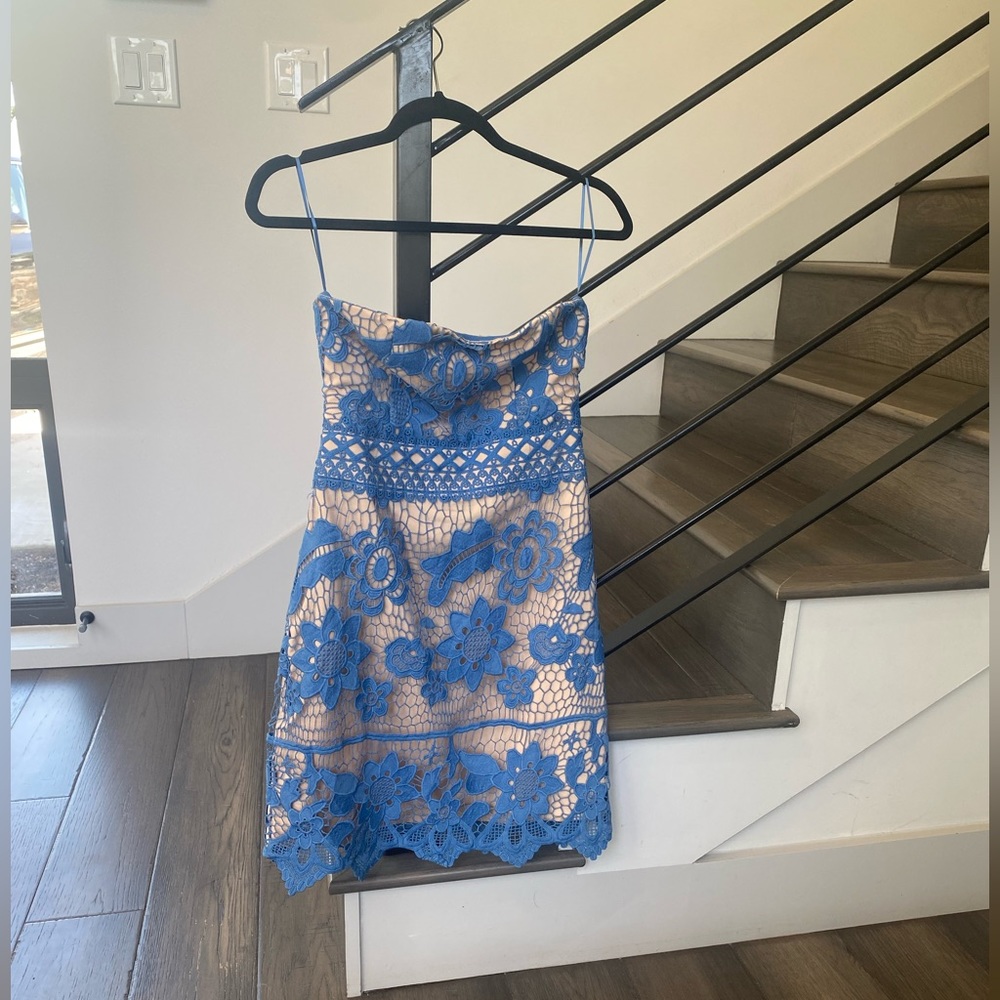 Endless Rose Crochet Lace Mini Dress